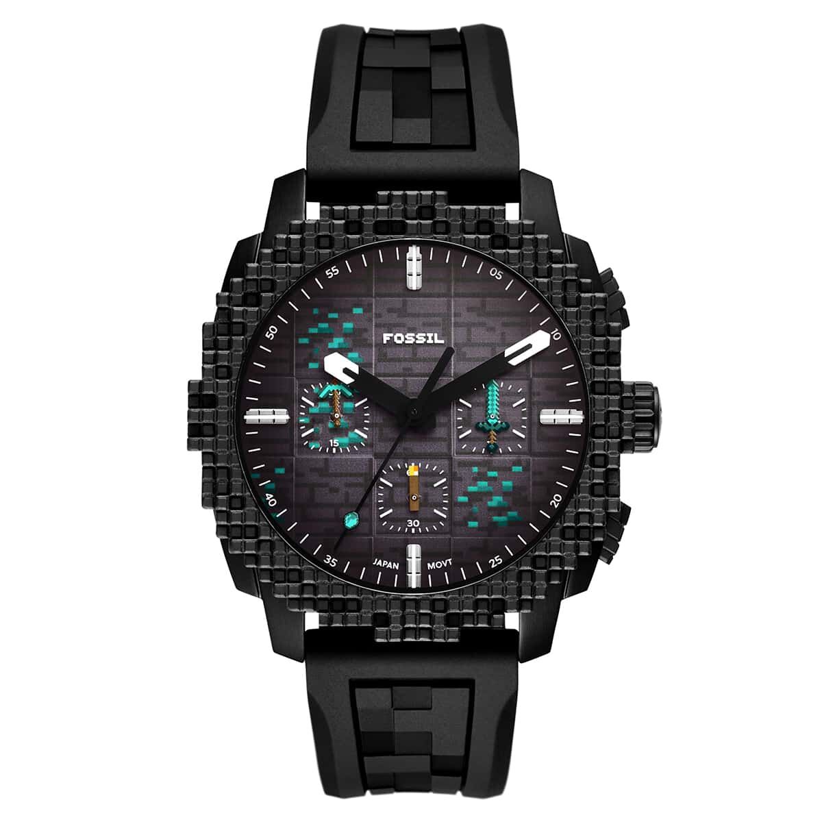 FLE1205 Minecraft x Fossil Limited-Edition Deepslate Erkek Kol Saati