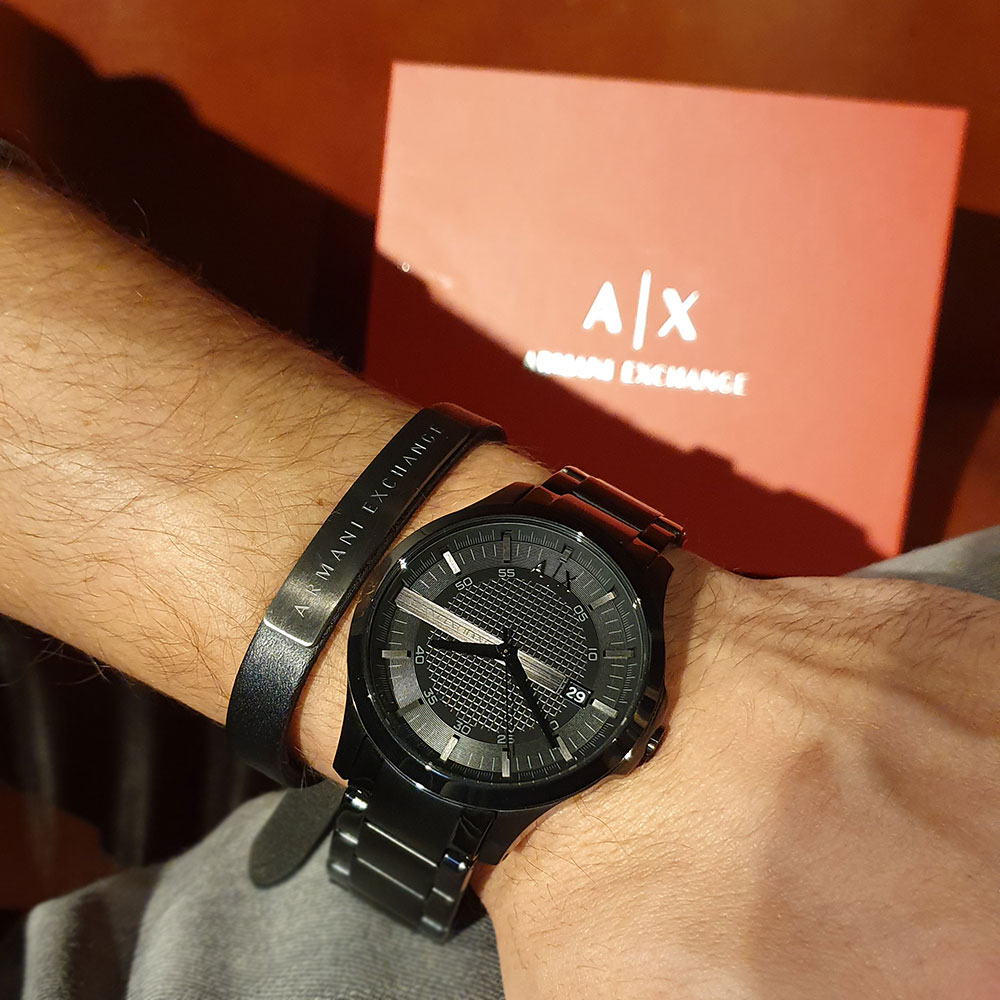 Armani Exchange AX7101 Erkek Set Kol Saati ve Bileklik Saat ve Saat