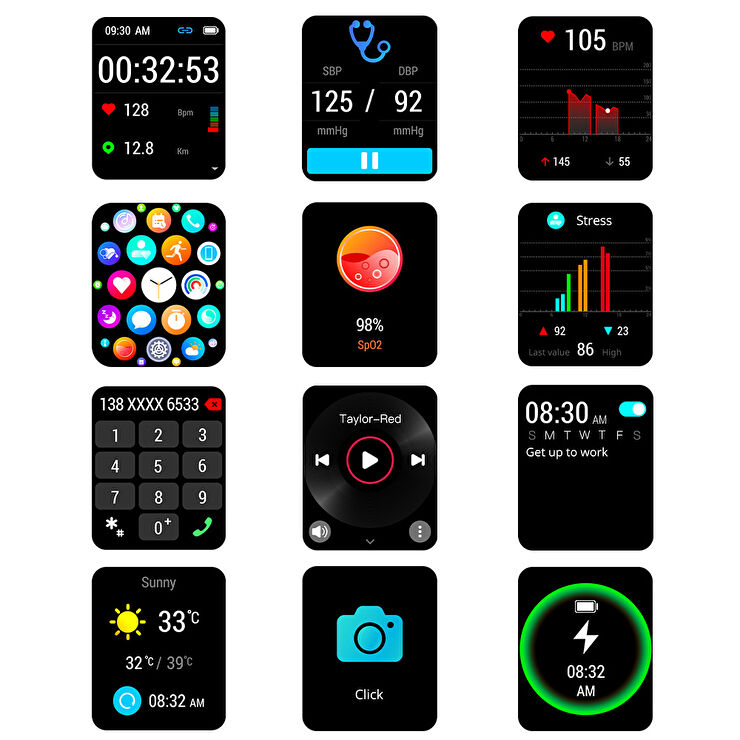 FitWatch FT202301AM0204 Akıllı Saat