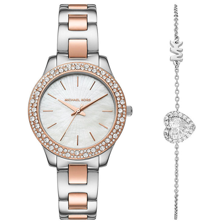 Michael Kors MK1048 Kadın Set Kol Saati ve Bileklik