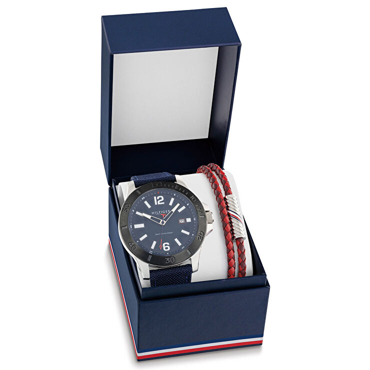 Tommy Hilfiger TH2770156 Erkek Kol Saati ve Bileklik Seti 