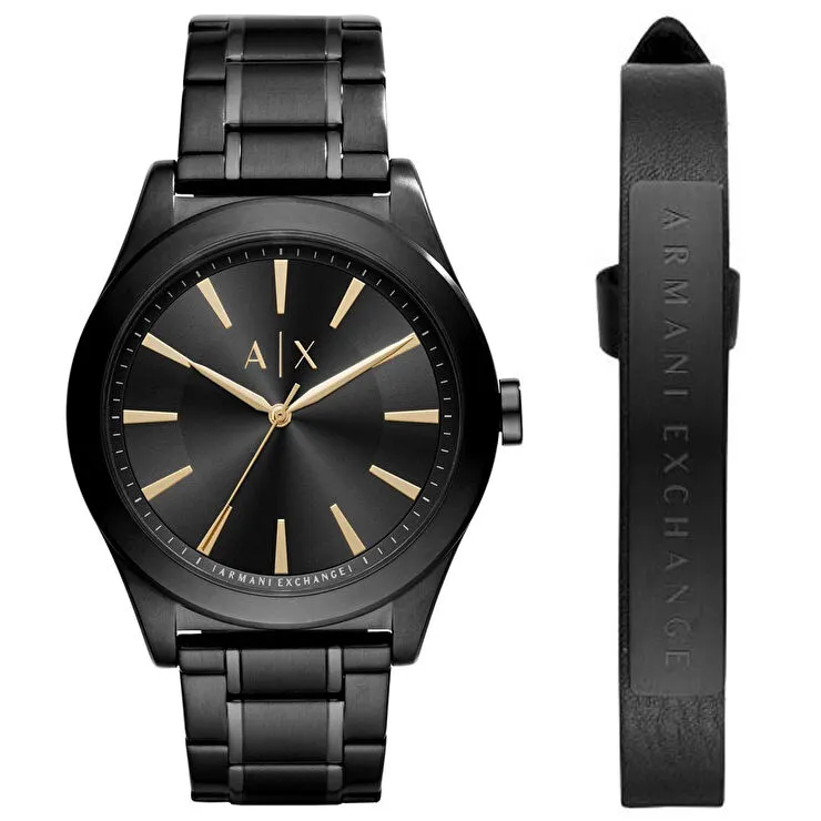 Armani Exchange AX7102 Erkek Set Kol Saati ve Bileklik