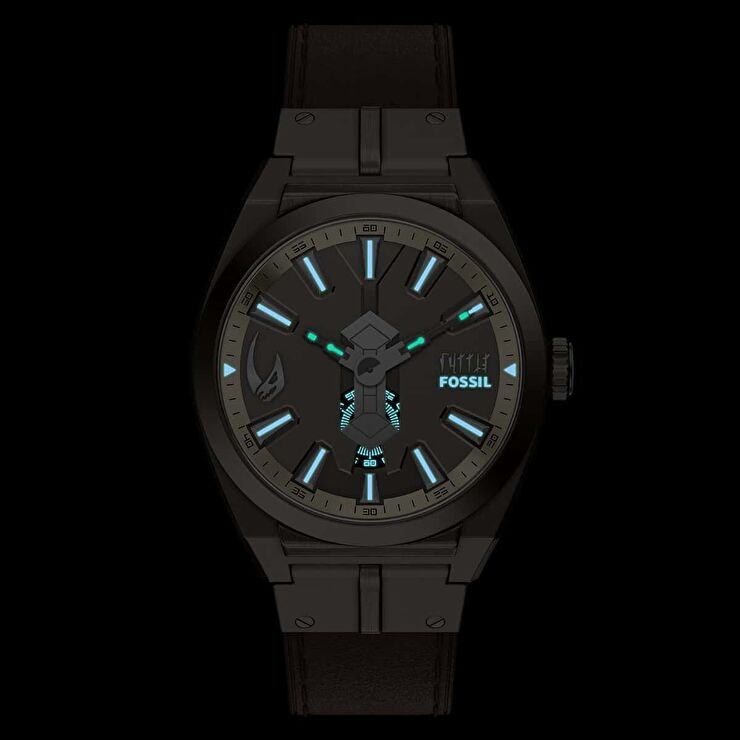 Fossil FLE1245SET Star Wars™ Mandalorian™ Everett Kol Saati ve Yaka İğnesi Seti