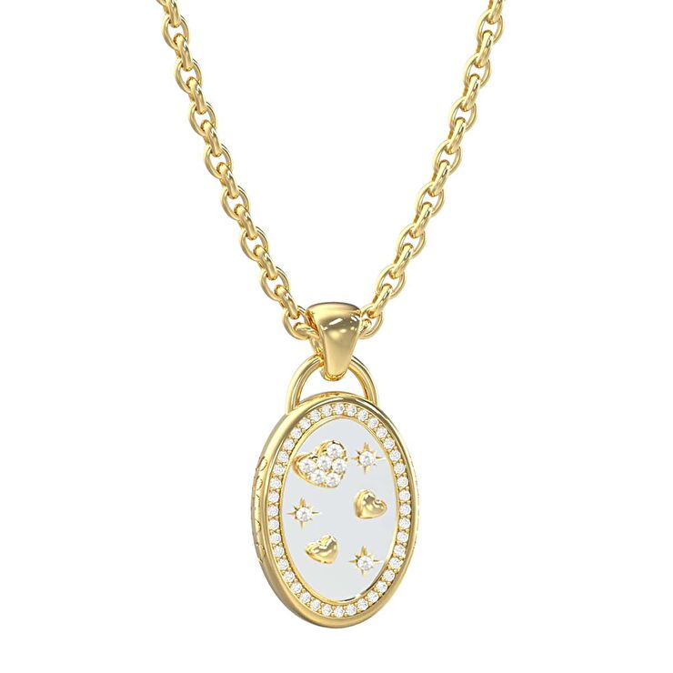 Guess JGUJUBN06067JWYGRHTU Kalpli Kadın Kolye