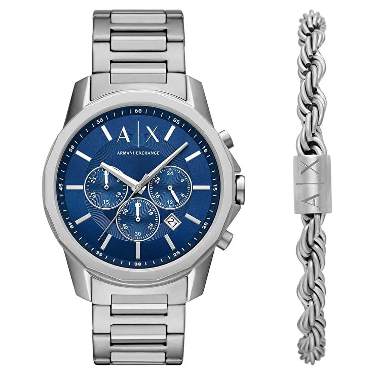 Armani Exchange AX7176SET Erkek Kol Saati ve Bileklik Seti