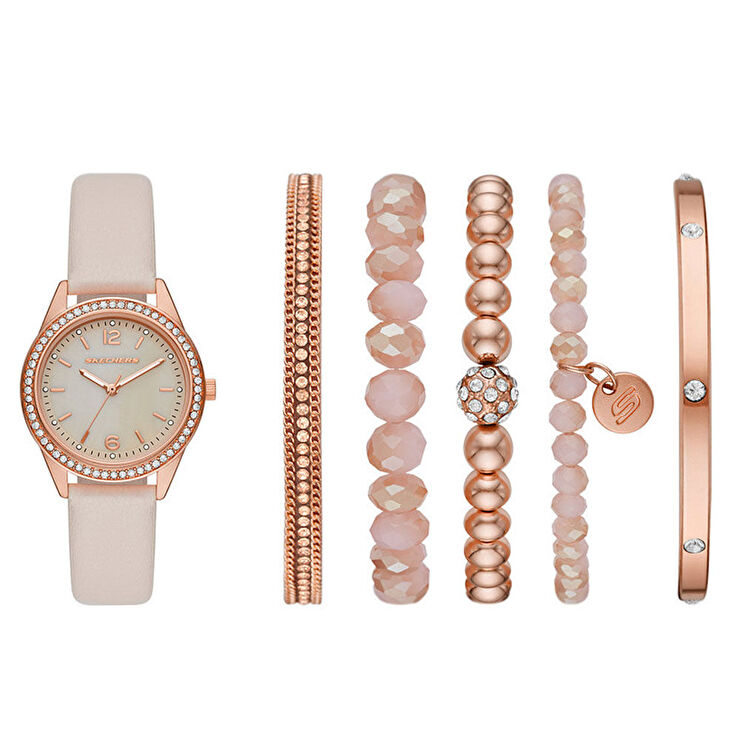 Skechers SR9064 Kadın Set Kol Saati ve Bileklik