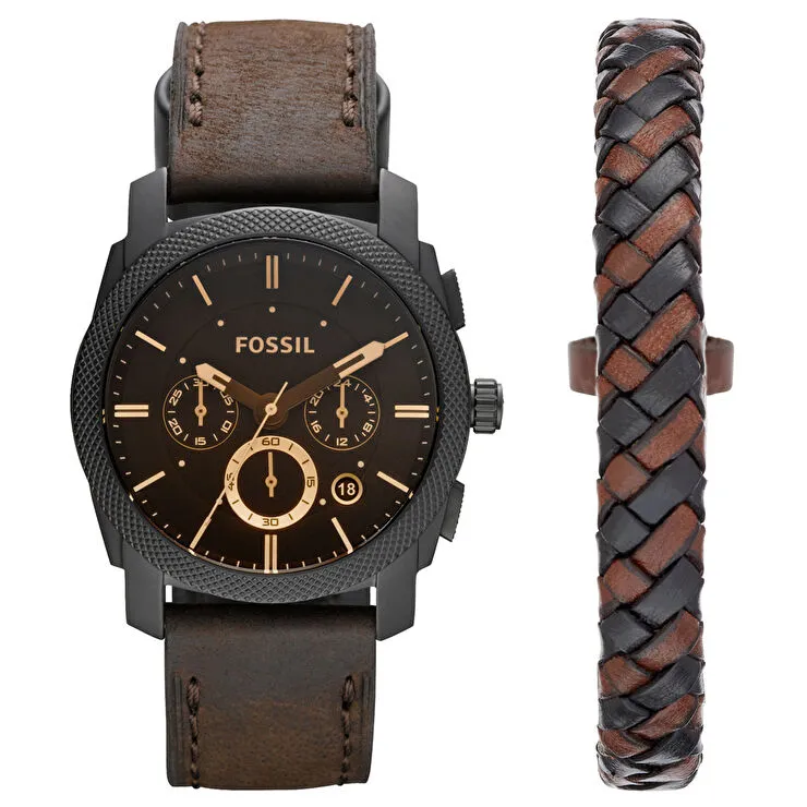 Fossil FFS5251SET Erkek Set  Kol Saati ve Bileklik 
