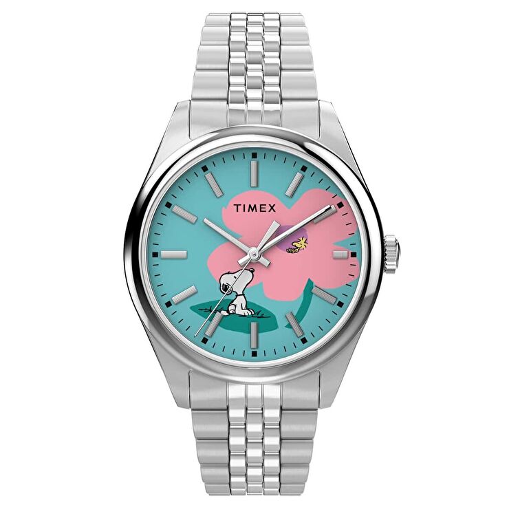 Timex TW2Y52600 Peanuts® x Timex Legacy Snoopy with Flower Dial Kadın Kol Saati