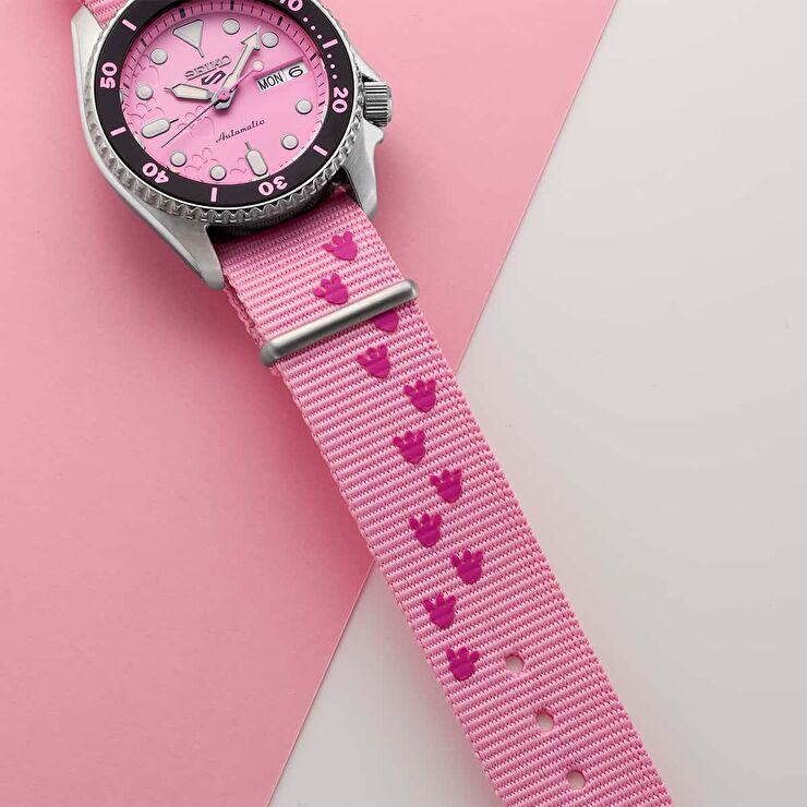 Seiko 5 S5-SRPM07K Seiko 5 Sports x Pink Panther Limited Edition Kol Saati