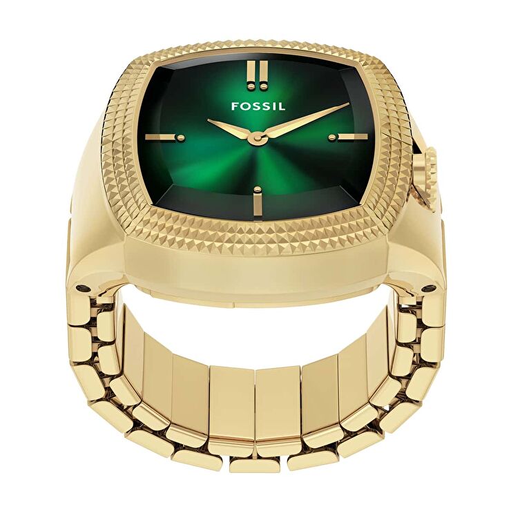 Fossil FLE1213 Nick Jonas x Fossil Machine Luxe Green Vignette Yüzük Saat