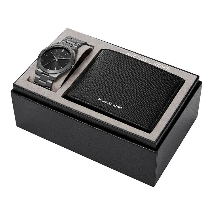 Michael Kors MK1044 Erkek Set Kol Saati ve Cüzdan Seti