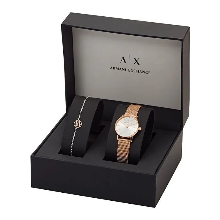 Armani Exchange AX7121 Kadın Set Kol Saati ve Bileklik
