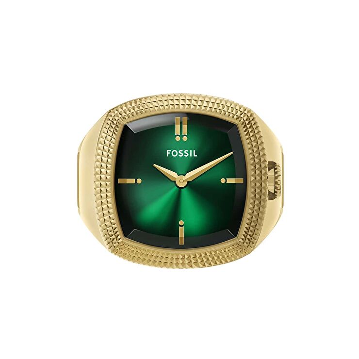 Fossil FLE1213 Nick Jonas x Fossil Machine Luxe Green Vignette Yüzük Saat