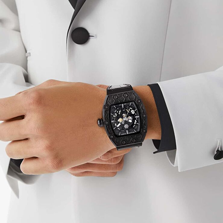 Philipp Plein Swiss Made PWQAA0623 Erkek Kol Saati ve Yedek Kordon