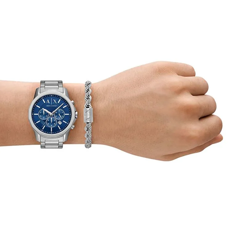Armani Exchange AX7176SET Erkek Kol Saati ve Bileklik Seti