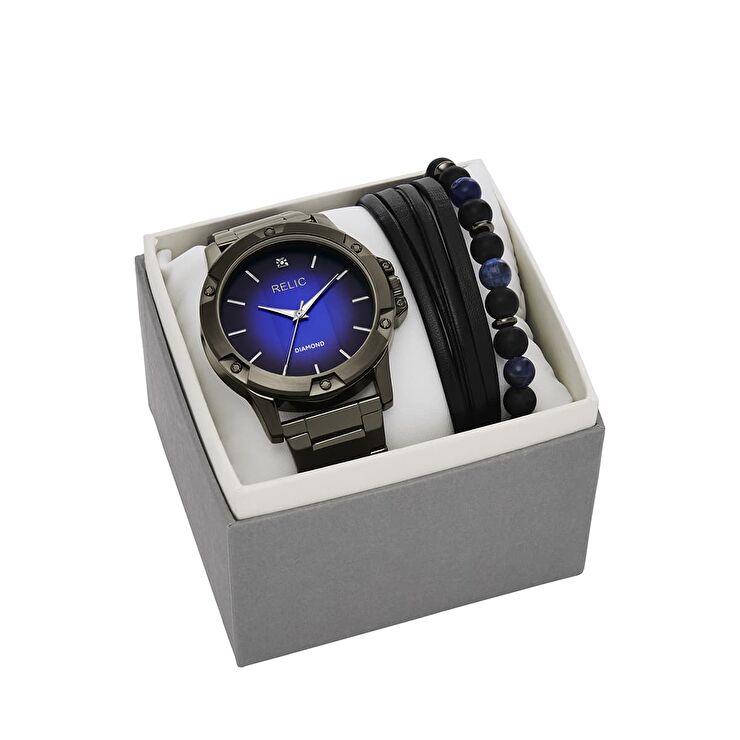 RELIC RL-ZR97009 Erkek Kol Saati ve Bileklik Seti