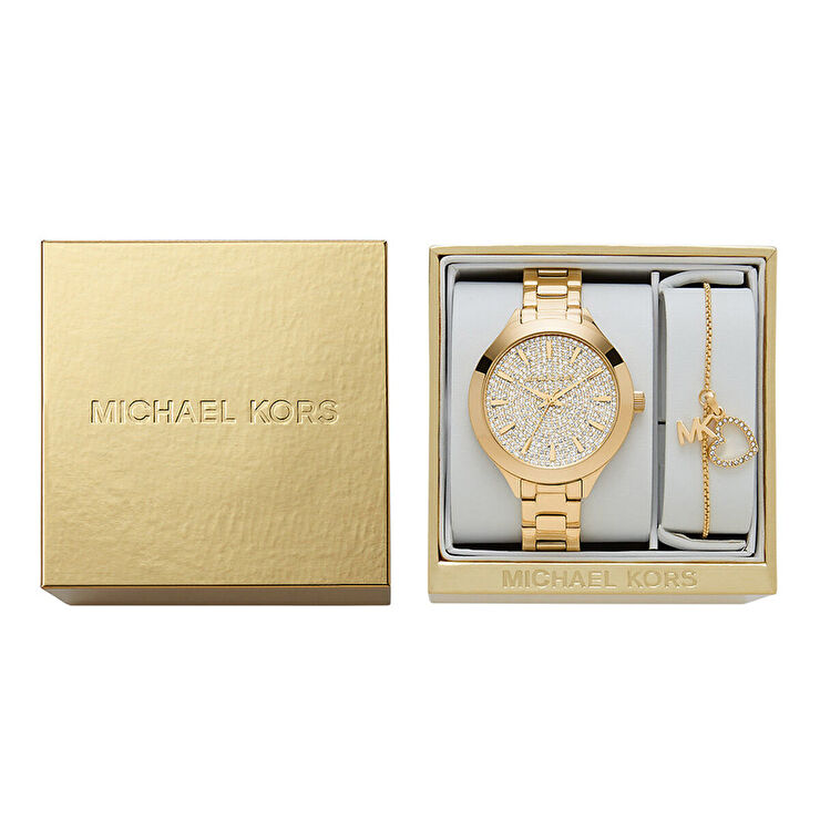Michael Kors MK1046 Kadın Kol Saati ve Bileklik Seti