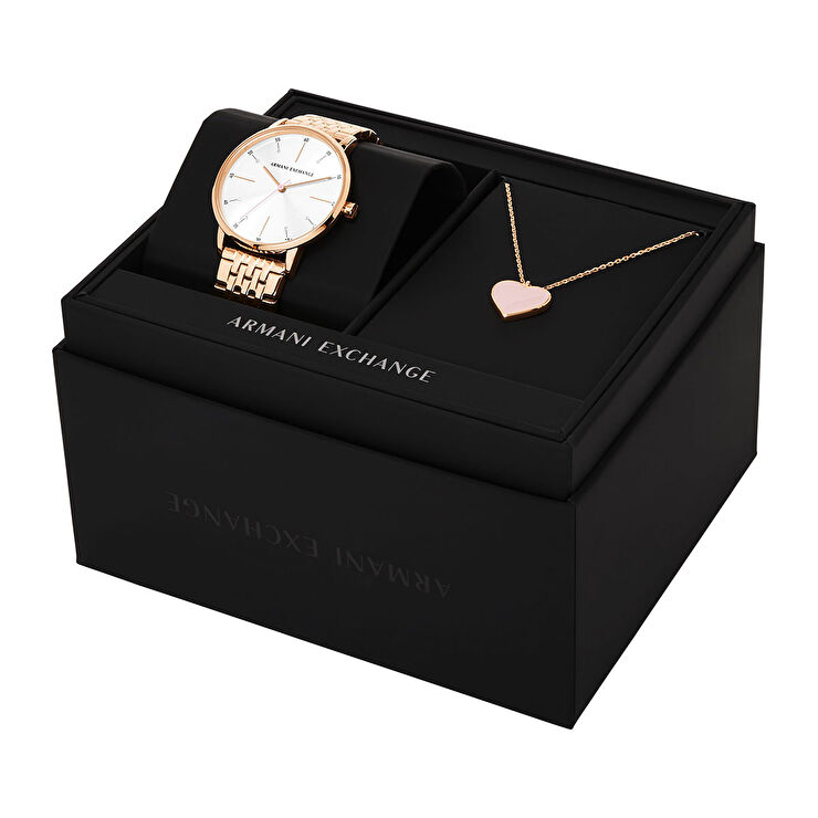 Armani Exchange AX7145SET Kadın Kol Saati ve Kolye Seti