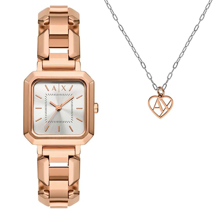 Armani Exchange AX7167SET Kadın Kol Saati ve Kolye Seti