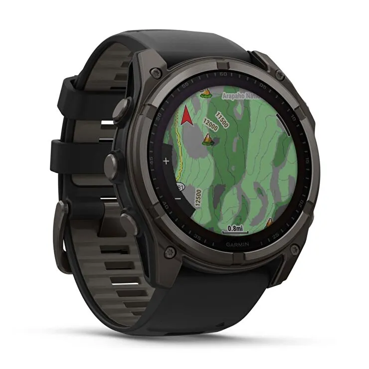 Garmin Fenix 8 51mm, Saph Solar, CrbnGry Ti/Blk, BlkSportLpBnd,EMEA